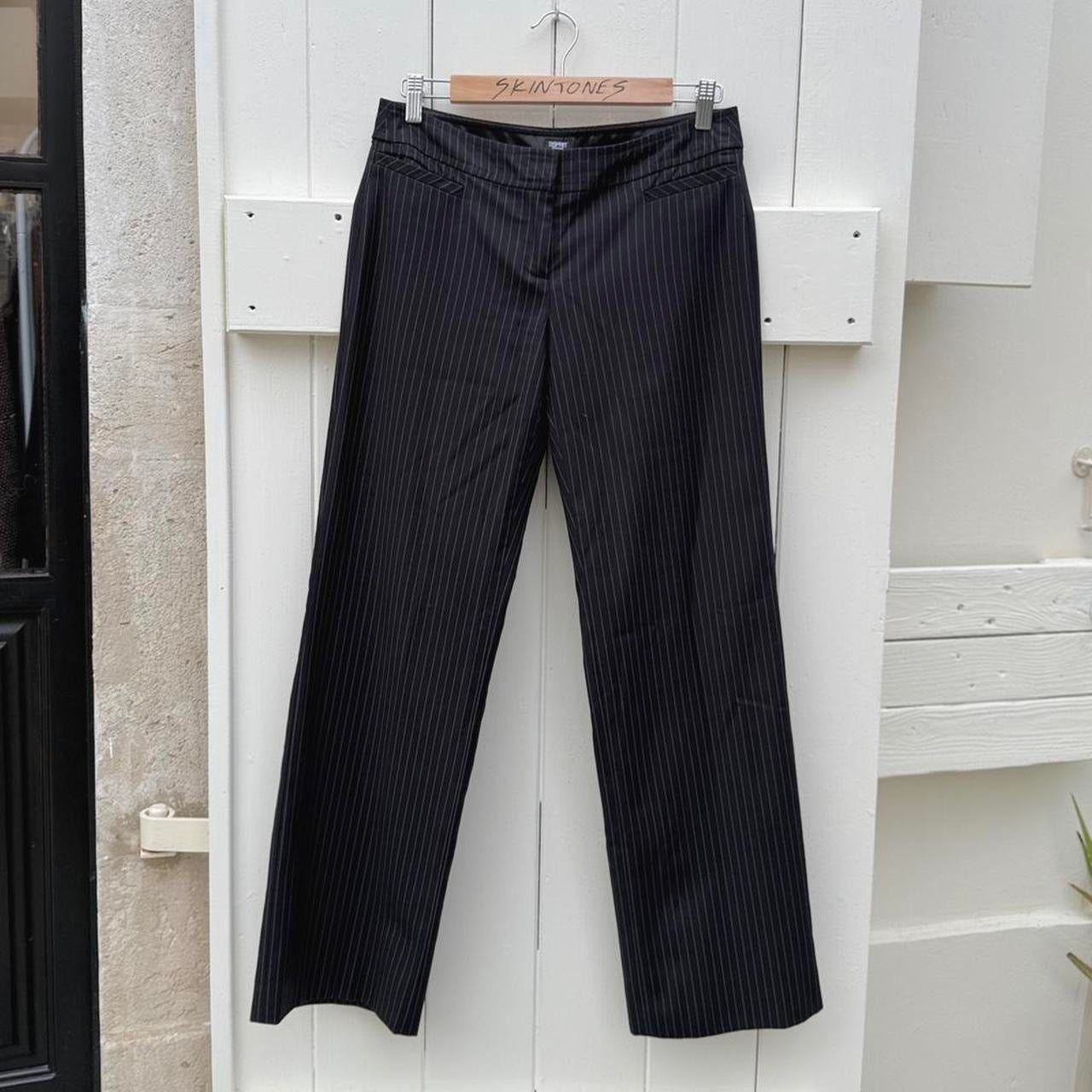 Vintage Striped Tailored Pants