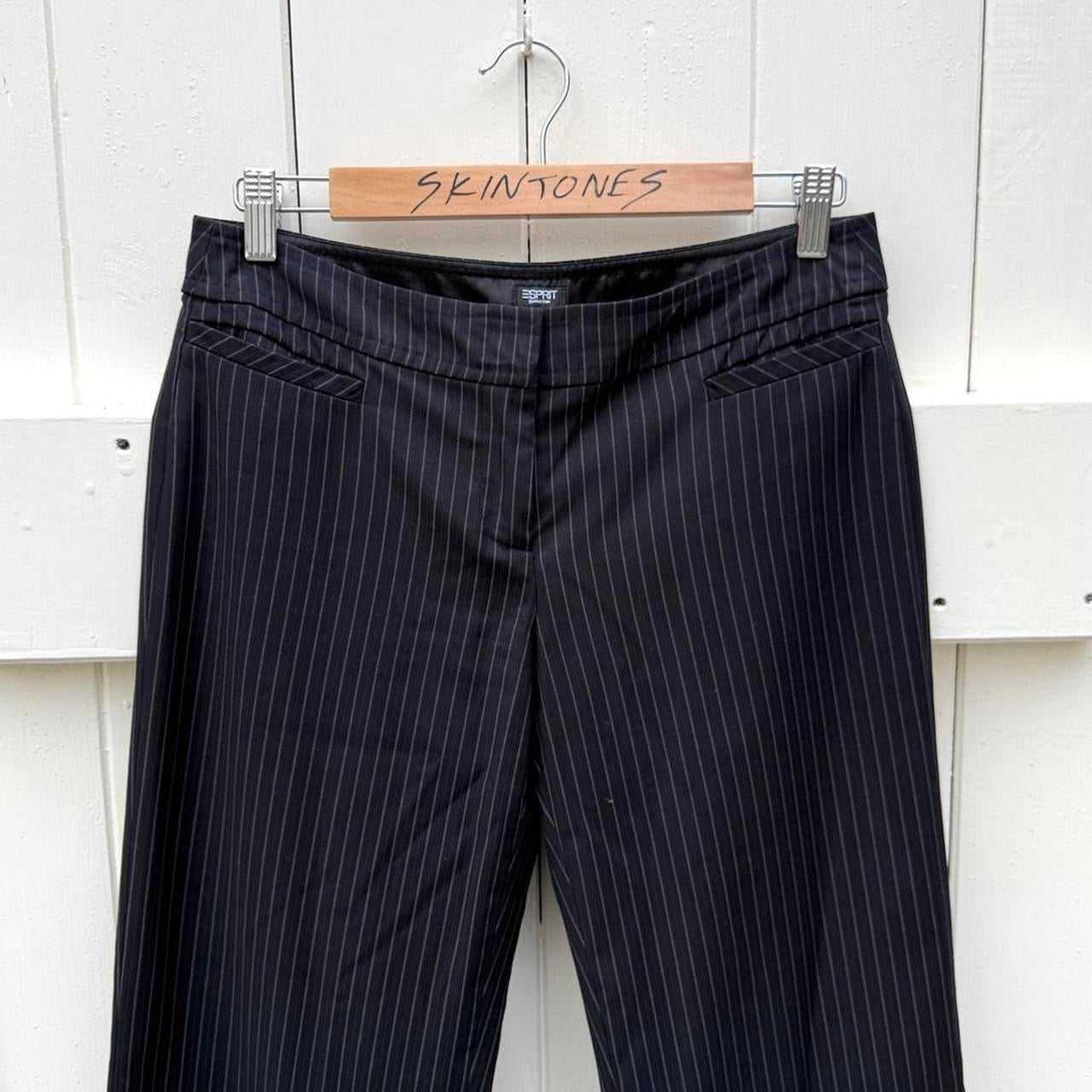 Vintage Striped Tailored Pants
