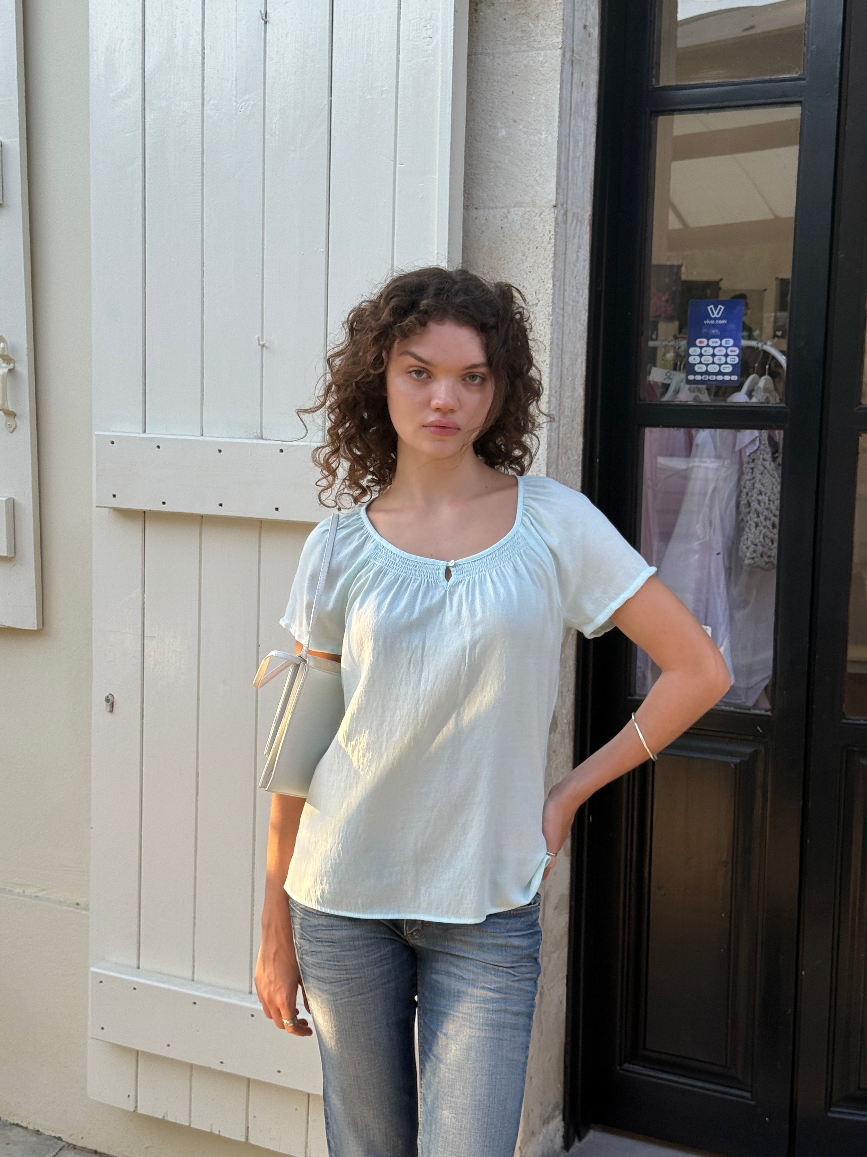 Aqua light summer top