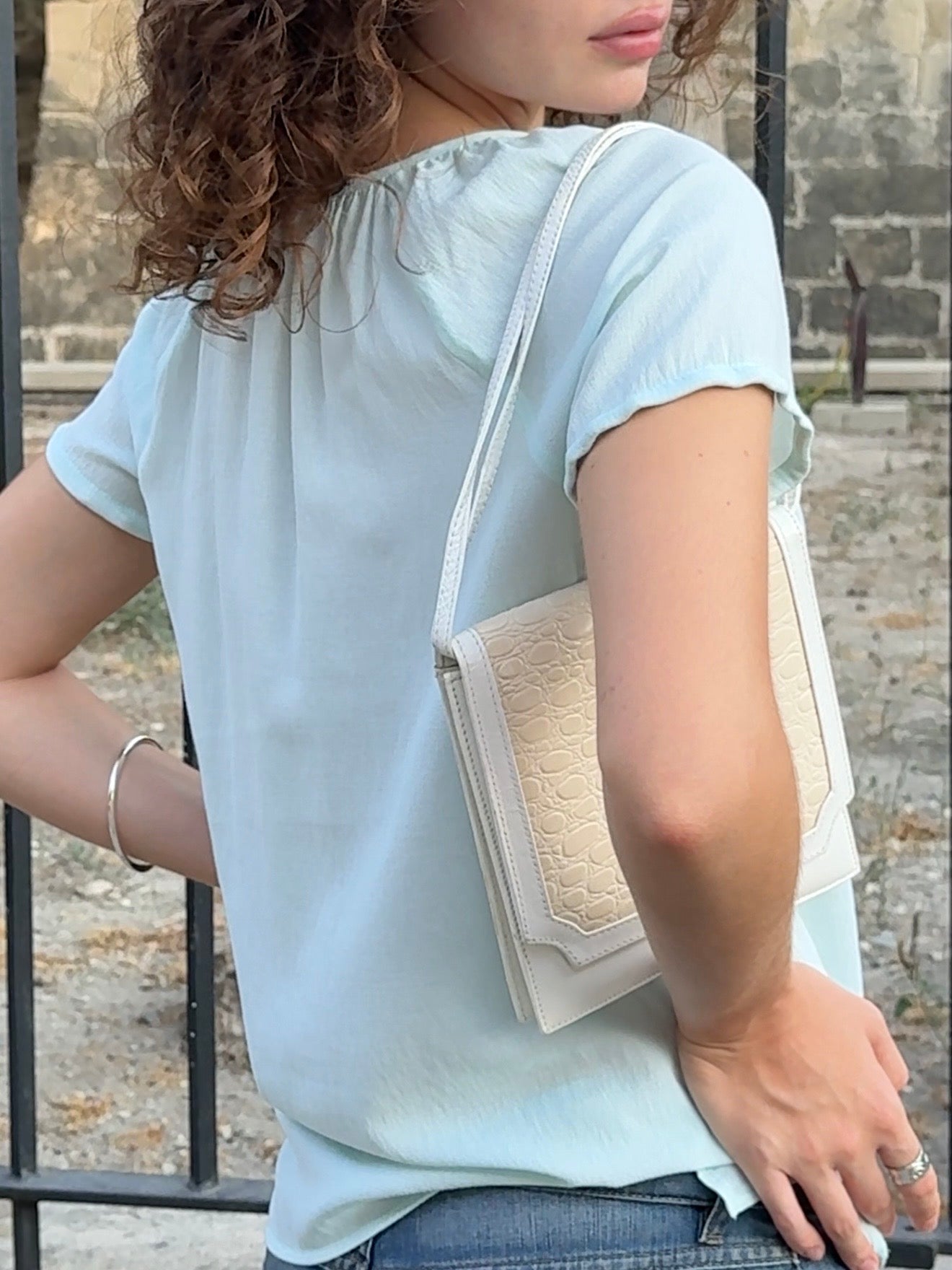 Aqua light summer top