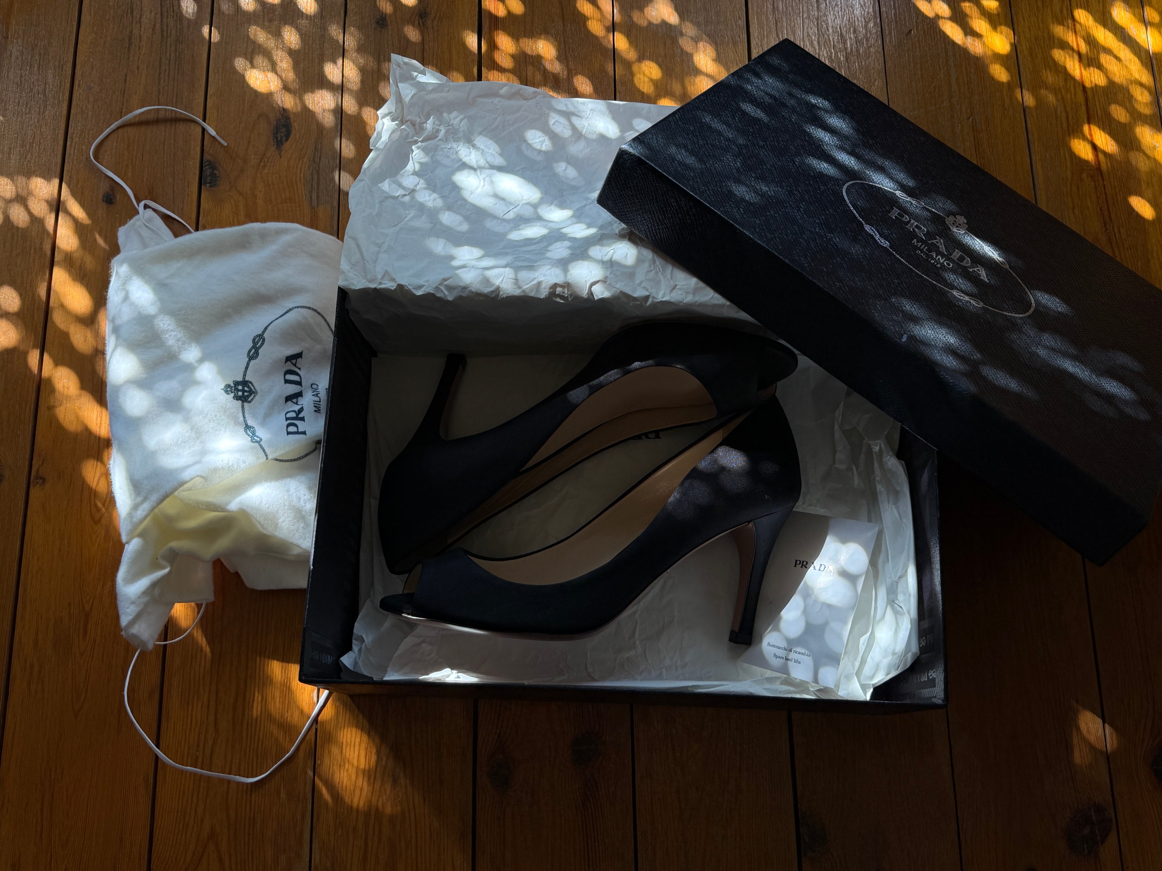 Prada Sateen Heels
